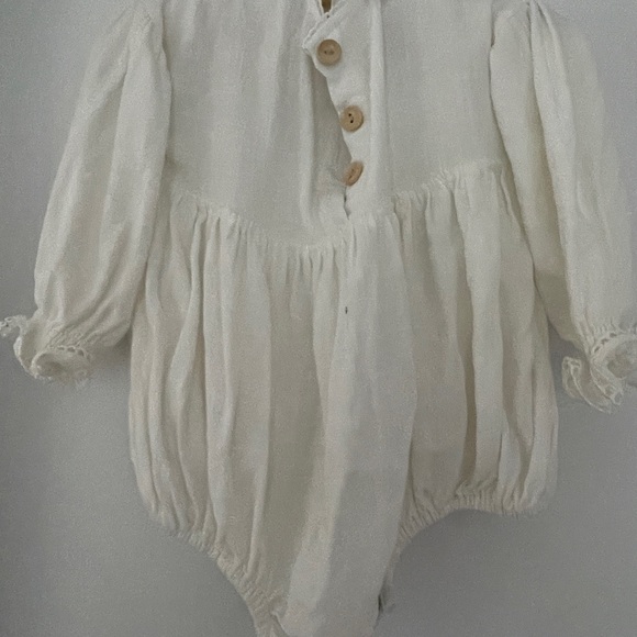 NOELLE ROMPER - WHITE - Picture 2 of 3